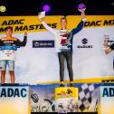 Podium ADAC MX Junior Cup 85: Tobias Caprani, Edvards Bidzans, Sacha Coenen